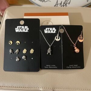 Star Wars necklaces and earrings